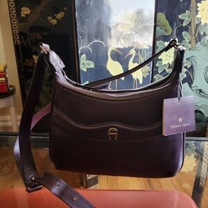 NWT Vintage Etienne Aigner Oxblood Shoulder Bag